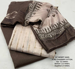 Unstitched salwar materials ( chanderi cotton)