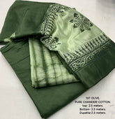Unstitched salwar materials ( chanderi cotton)