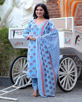 Beautiful cotton fabric printed kurti - Eshana Collections