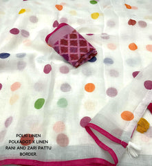 Soft Linen Saree - Eshana Collections