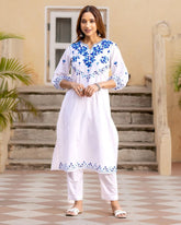 New in Festive Aari work Kurta Pant set. - Eshana Collections