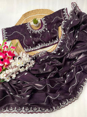 Pure Soft Jimmy Choo Silk Saree - Eshana Collections