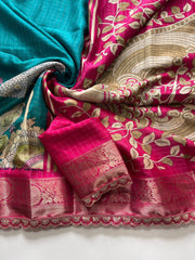 Soft Silk Kalamakari Saree - Eshana Collections