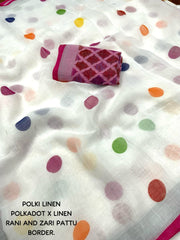 Soft Linen Saree - Eshana Collections