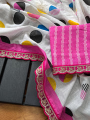 Mul-Mul Cotton Sarees - Eshana Collections