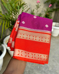 Banarasi handloom warm silk fabric saree - Eshana Collections