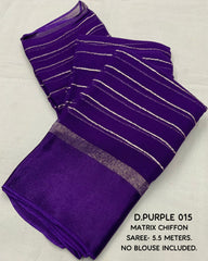 Sequence work Chiffon Saree - Eshana Collections