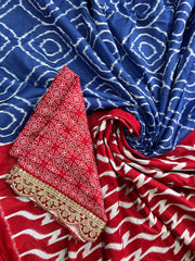 Cotton Saree With Elegant Kalamkari Print All over - Eshana Collections