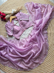 Candy tissue crushed sarees - Eshana Collections