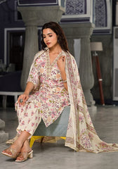 Floral printed chudidhar - Eshana Collections