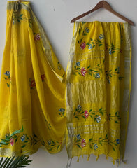 Trendy linen sarees collection - Eshana Collections