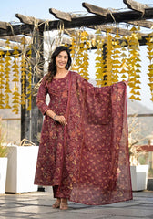 Pure cotton stitched chudidhar/ salwar - Eshana Collections