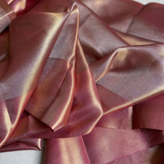 Plain tissue silk saree in unique shade - Eshana Collections