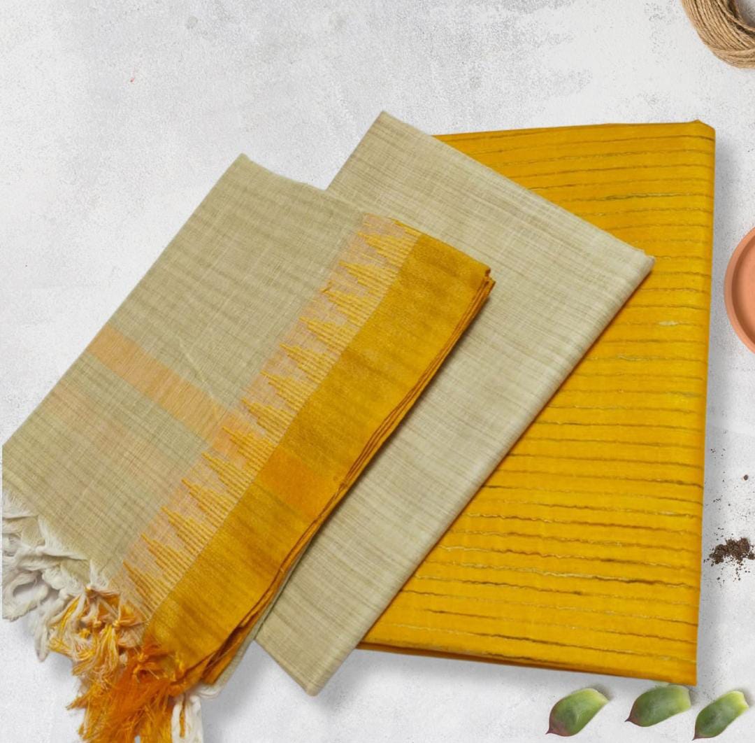 Soft Khadi Cotton Dress Materials for Office & Functions - Eshana Collections