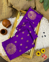 Kanjivaram soft silk saree - Eshana Collections