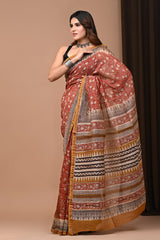 Chanderi silk saree - Eshana Collections