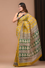 Chanderi silk saree - Eshana Collections