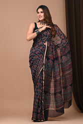 Chanderi silk saree - Eshana Collections