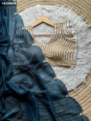 Designer crushed crunchy Georgette - Eshana Collections