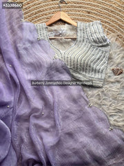 Designer crushed crunchy Georgette - Eshana Collections