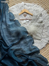 Designer crushed crunchy Georgette - Eshana Collections