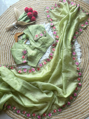 Crushed tissue sarees collection - Eshana Collections