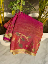 Tissue crushed sarees - Eshana Collections