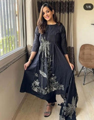 Black salwar set - Eshana Collections