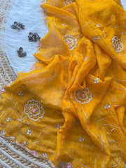 Soft crunchy silk designer sarees - Eshana Collections