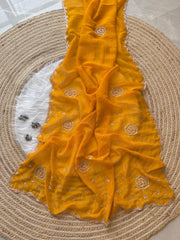 Soft crunchy silk designer sarees - Eshana Collections