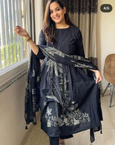 Black salwar set - Eshana Collections
