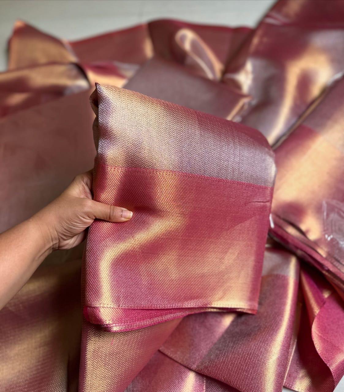 Soft tissue silk sarees - Eshana Collections