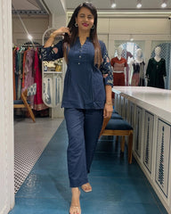 Beautiful co ord sets with embroidery - Eshana Collections