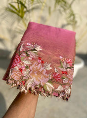 Priya Tissue Crushed Sarees - Eshana Collections