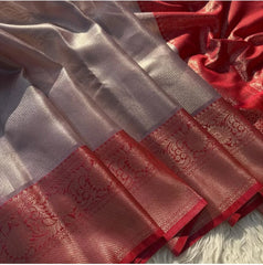 Premium Kanjivaram Soft Tissue Brocade Saree - Eshana Collections