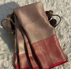 Premium Kanjivaram Soft Tissue Brocade Saree - Eshana Collections