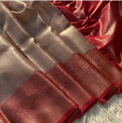 Premium Kanjivaram Soft Tissue Brocade Saree - Eshana Collections