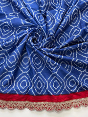 Cotton Saree With Elegant Kalamkari Print All over - Eshana Collections