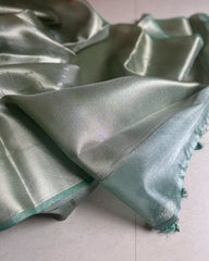 Fancy Silk Saree in pastle shade - Eshana Collections