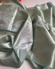 Fancy Silk Saree in pastle shade - Eshana Collections