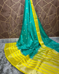 Semi Katan Silk Sarees - Eshana Collections