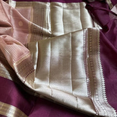 Warm Soft Silk Sarees | Contrast Blouse Included - Eshana Collections