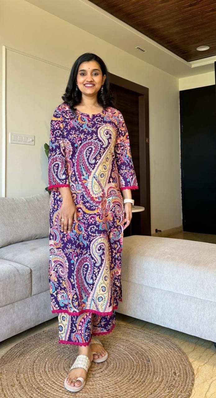 Co-ord sets/ kurti palazzo set - Eshana Collections