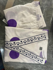 Cotton co-ords in white colour - Eshana Collections