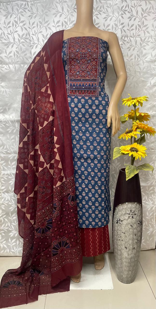 Cotton salwar materials - Eshana Collections