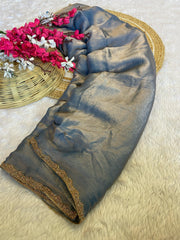 Crushed chiffon sarees - Eshana Collections