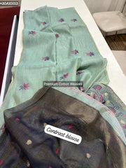 Cotton sarees in pichwai weaving - Eshana Collections