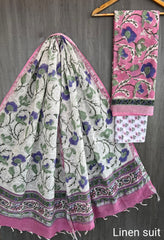 Pure linen salwar material - Eshana Collections