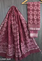 Pure linen suit/ salwar material - Eshana Collections