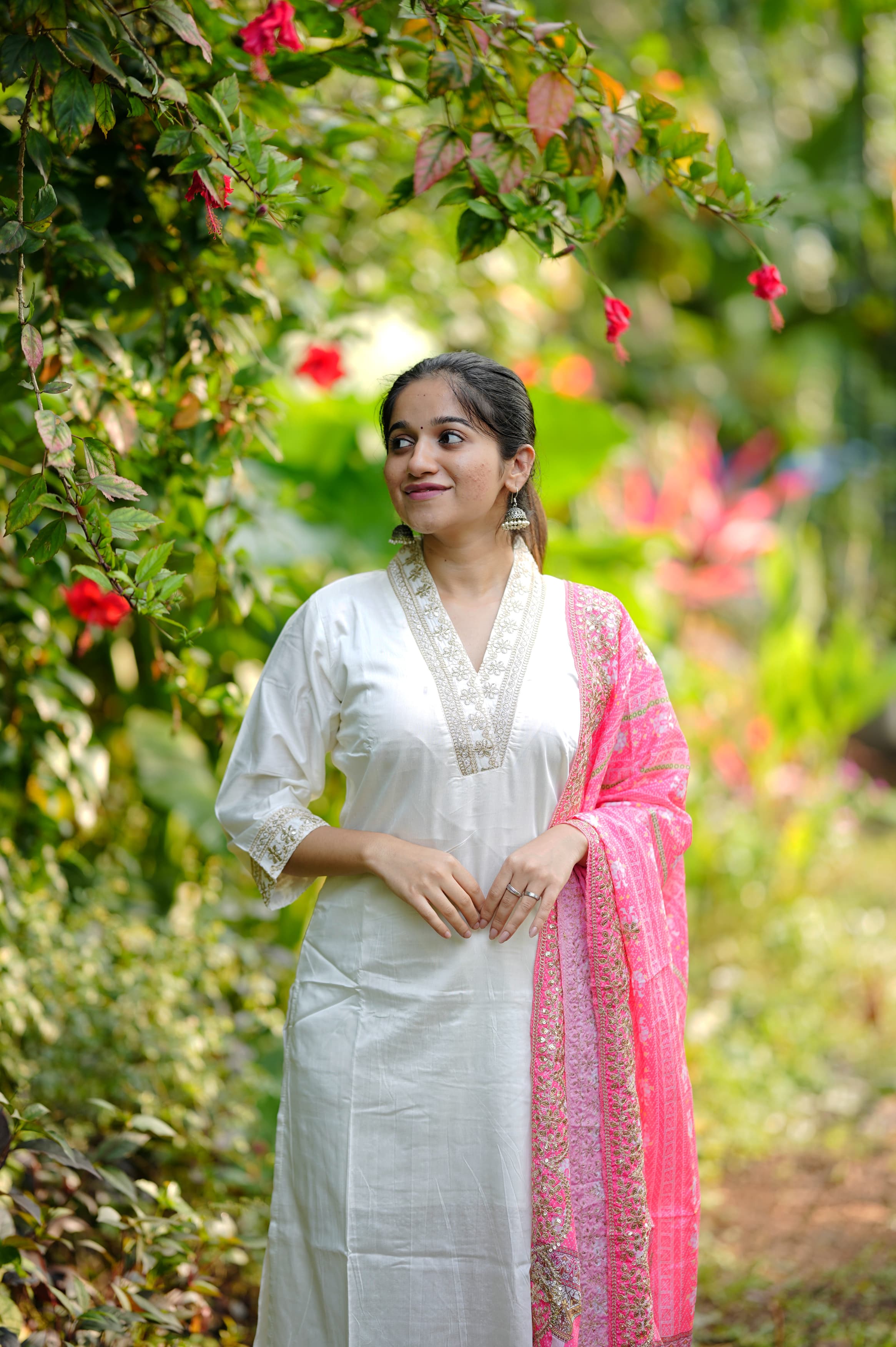 White salwar set - Eshana Collections